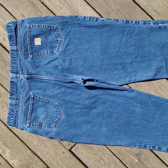 Carhartt FR Fire Resistant Dark Blue Denim Jean Pants NFPA Mens Size 42x32 - Picture 11 of 17